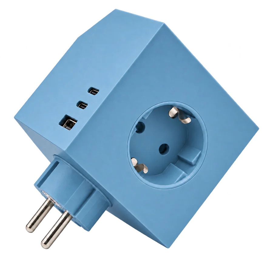 KUBOLT E24 Steckdosenwürfel in Dove Blue