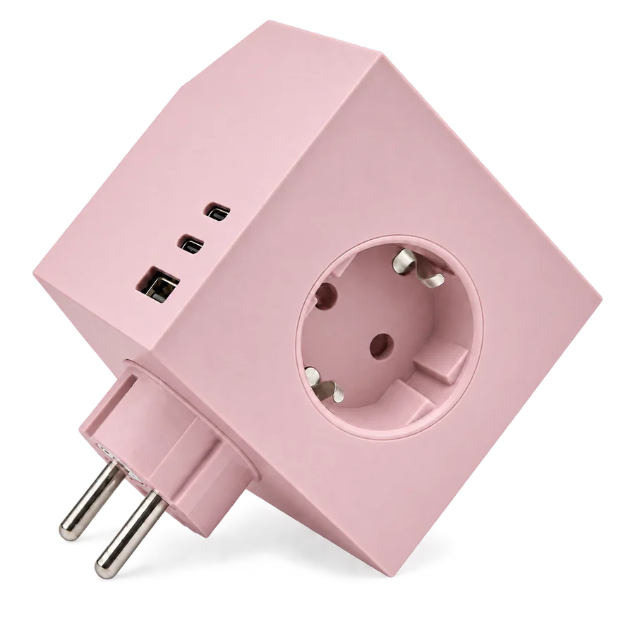 KUBOLT E24 Steckdosenwürfel in Dusty Rose